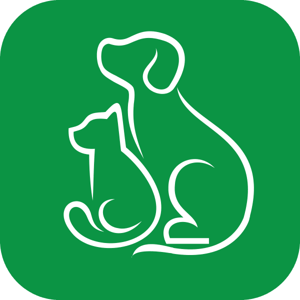 logo cat and dog shapes